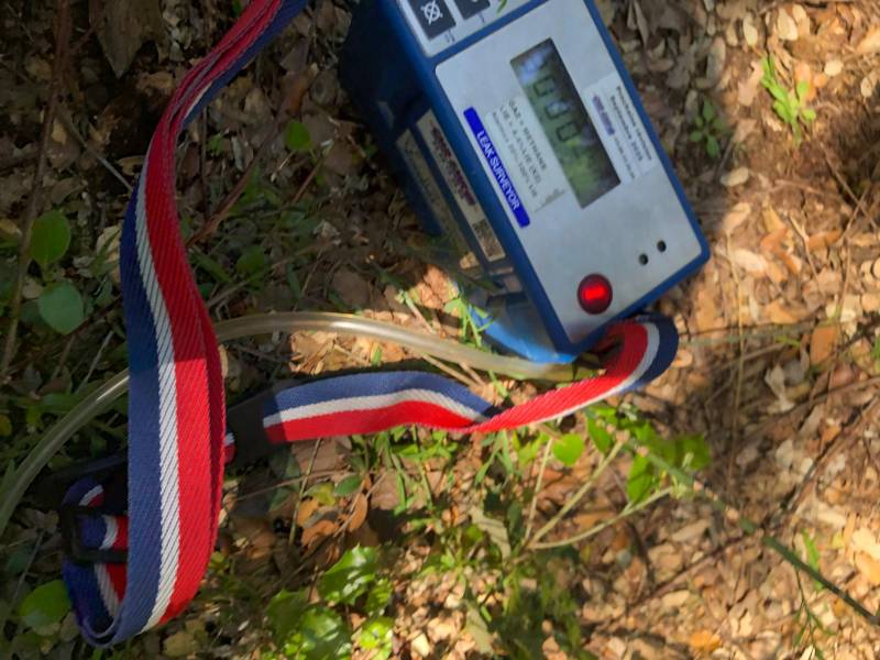 Détection du dégagement de gaz pour localiser le point de fuite dans votre jardin