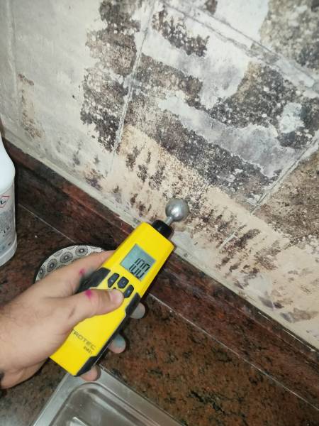 Sonde capacitive (relevé d'humidité) de l'infiltration